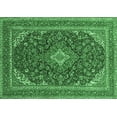 thumbnail image 1 of Ahgly Company Indoor Rectangle Medallion Emerald Green Traditional Area Rugs, 3' x 5', 1 of 4