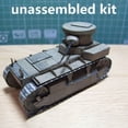 thumbnail image 4 of NATEFEMIN Beginner Paper Model Kit U.S. T1 Coningham Light Tank Easy Build Military Collectible 10.7cm Scale, 4 of 10