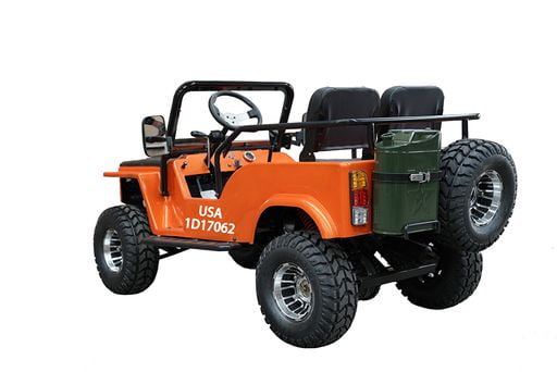Vitacci Jeep GR-2 125cc 2-Seater Go-Kart from 12 to 99 Years, Black