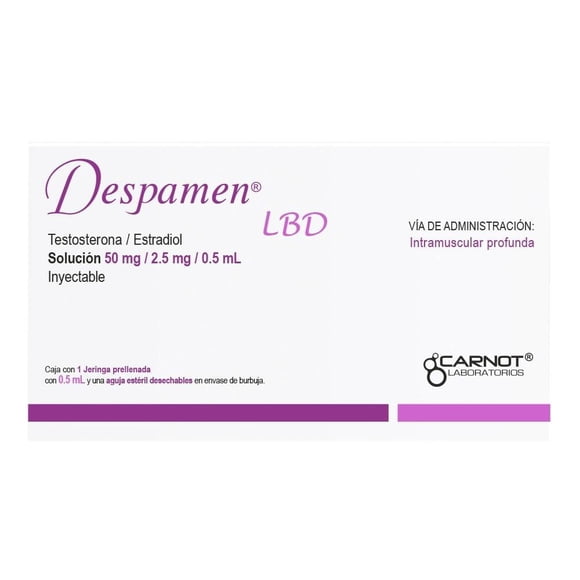 Despamen 50mg / 2.5mg Solución Inyectable Jeringa Prellenada, 0.5 ml.