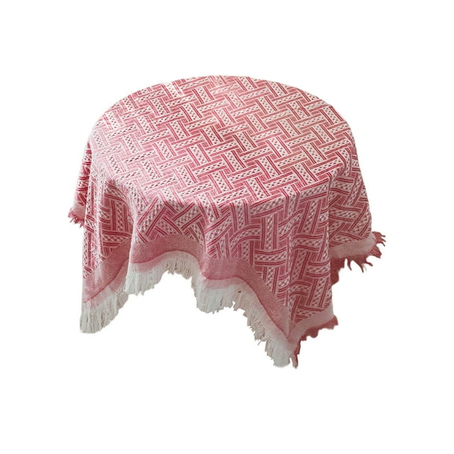 Tablecloth Cottons Yarn Tassel Rectangular Decorative Coffee Table Cover Cloth Table Cover Cloth