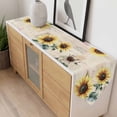 thumbnail image 4 of Vintage Yellow Sunflower Table Runner 48 Inches Long American Pastoral Style Table Runners for Dining Room Tabletop Dresser Scarf Home Party Banquet Wedding Holiday Decoration, 4 of 9
