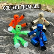 Zing StikBot Single Pack - Includes 1 StikBot - Collectible Action Figures and Accessories, Stop Motion Animation, Ages 4 and Up (Sand)