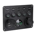 thumbnail image 1 of Interruptor basculante Jadeshay barco LED 5 bandas voltímetro digital, 1 of 8