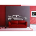 thumbnail image 2 of LaModaHome E36 M3 SEDAN WITH SPOILER Metal Silhouette Wall Art, 2 of 5