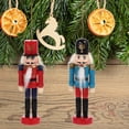 thumbnail image 3 of Shisuyan Nutcracker Ornament Wood Assorted Color 6Pcs 4.7x1.4x0.8in, 3 of 8