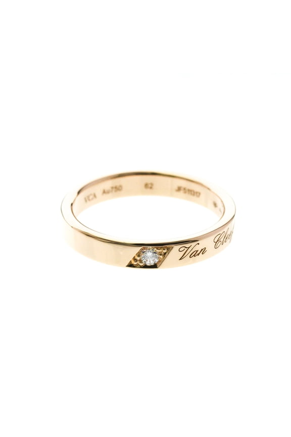 Pre-Owned Van Cleef & Arpels Toujours Signature Etoile Wedding Ring Pink Gold (18K) Fashion...