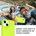 thumbnail image 5 of iPhone 13 Case, Liquid Silicone Soft Gel Rubber iPhone 13 Phone Case Slim Fit Cover with Microfiber Lining Shockproof Protective iPhone 13 Phone Cases 6.1 inch, Hot Green, 5 of 16