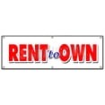 thumbnail image 1 of 72" Rent to OWN Banner Sign tv Flat Screen Furniture appliances Computers, 1 of 4
