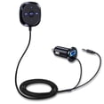 thumbnail image 1 of Kit de coche Bluetooth, receptor Bluetooth, adaptador de audio manos libres Bluetooth 4.1 con micrófono, base magnética y aislador de suelo de ruido para audio de coche, 1 of 4