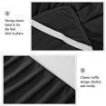 thumbnail image 4 of PiccoCasa Polyester Bed Dust Ruffle Bed Skirt 3 Sided Coverage, King, Black, 4 of 8