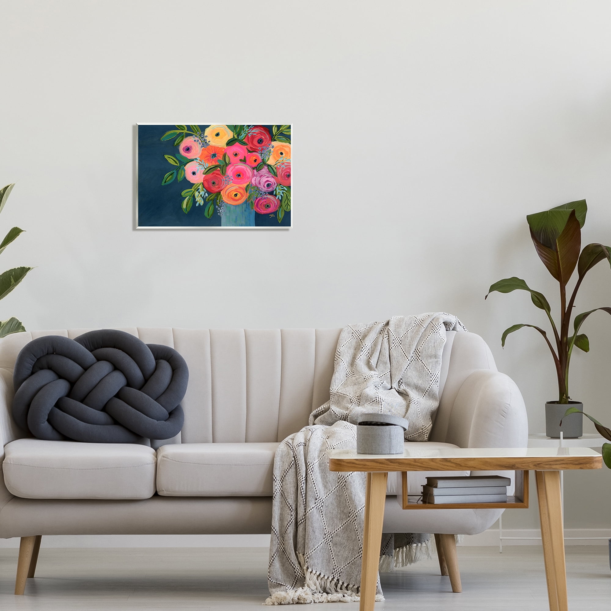 Stupell Industries Varied Roses Bouquet Painting Botanical & Floral Painting Unframed Art Print Wall Art