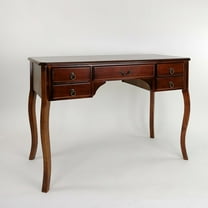 Victorian Writing Desk 45Wx21Dx31"H in Brown Oak wood