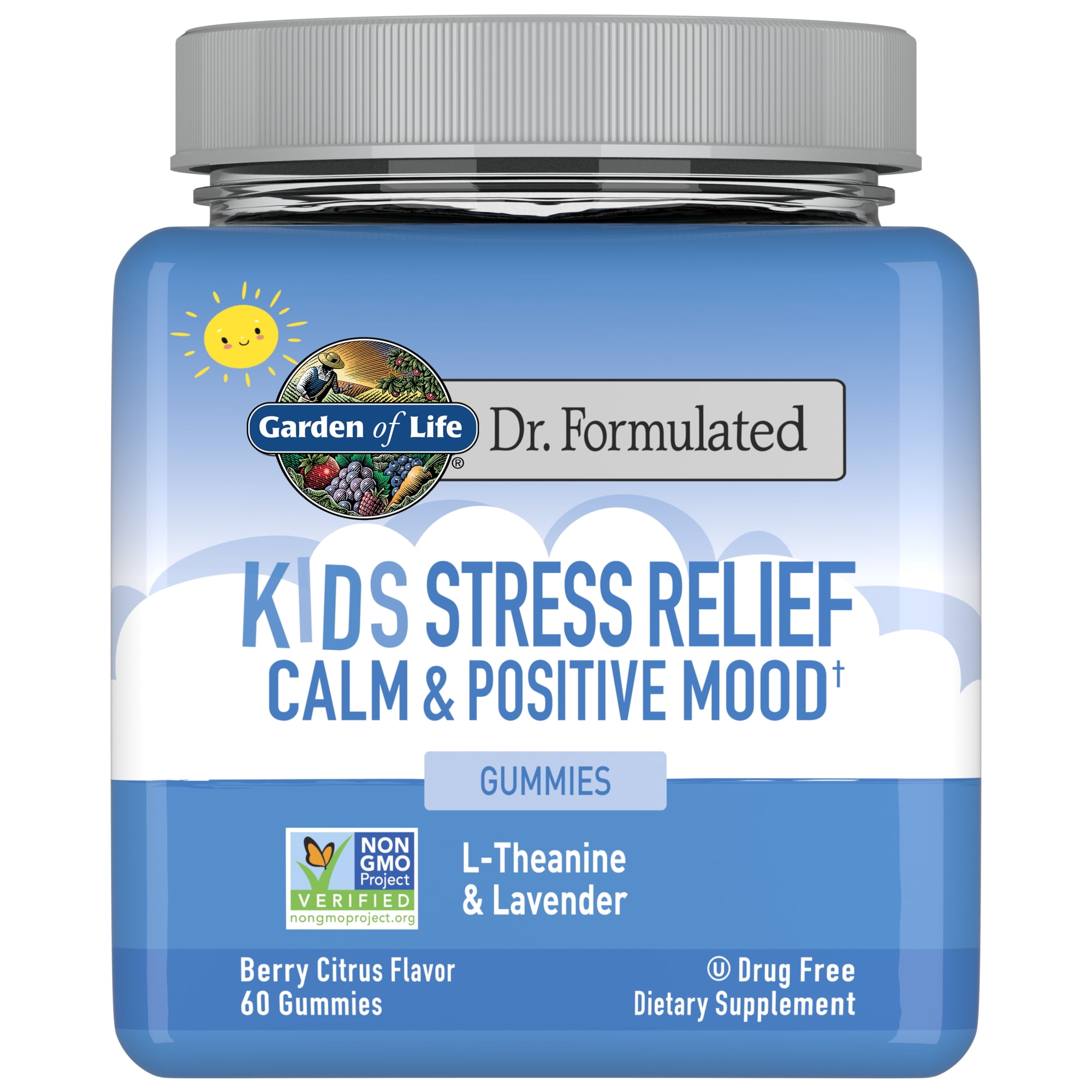 Garden of Life Dr. Formulated Kids Stress Relief Gummies Drug Free