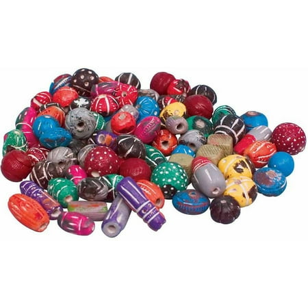 School Specialty Clay Assorted Shape Large Bead, 0.5
