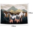 thumbnail image 4 of Wall Tapestry Decorative Print Nature Mountain Wall Carpet Beach Throw Blanket, 4 of 8