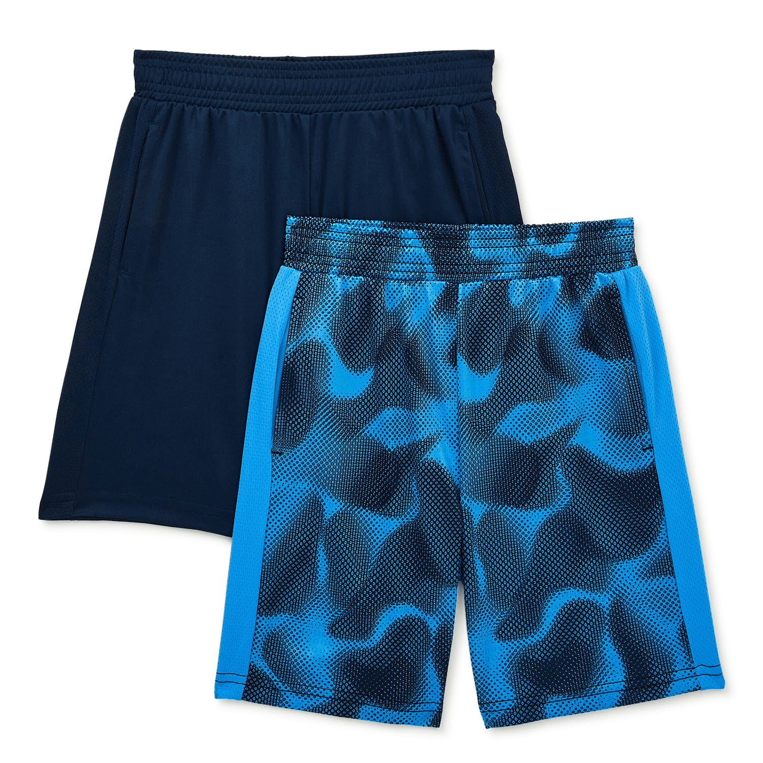 Athletic Works Boy Active Shorts 2 Pack Sizes 4 18 Husky