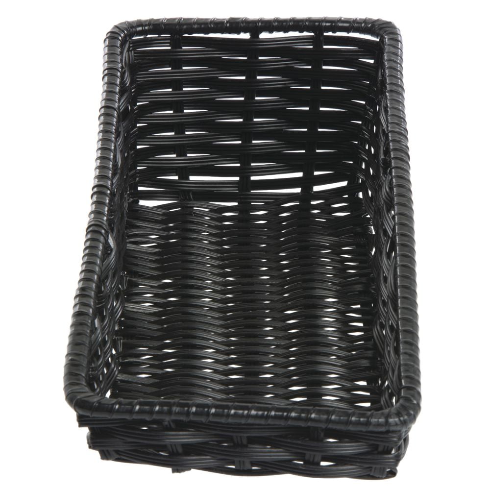 HUBERT® Black Storage Basket With Tapered Front 7 1/2"L x 18"D x 1 1/
