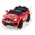 thumbnail image 2 of Costway Voiture Électrique pour Enfants 12V avec Télécommande Lumières/sons Rouge, 2 of 10
