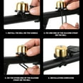 thumbnail image 3 of Ohmyroo Portable Copper Bicycle Bell Waterproof Clear Sound Ringer For Outdoor Road and Mountain Cycling, 3 of 7