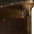 thumbnail image 2 of Maykoosh Natural Beauty Sideboard with Sliding Doors - Dark Brown, 15.88"D x 54.13"W x 32.25"H, Slatted Look Sliding Doors, Freestanding Storage Sideboard, Mid-Century Modern Design, 2 of 10