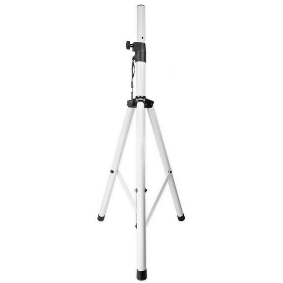 MR DJ SS350W Speaker Stand Universal White Heavy Duty Folding Tripod PRO PA DJ Home On Stage Speaker Stand Mount Holder
