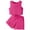 Hot Pink, variant on Toddler Baby Girl Clothes Knit Floral Fly Sleeve Tops Shorts Cute Summer Spring Outfits Infant Baby Girl Clothing Set (Yellow,18-24 Months)
