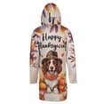 thumbnail image 2 of Happy Thanksgiving Brittany Spaniel Welcome Thankful Fall Autumn Pumpkin All Over Print 3D Hooded Duffle Toggle Coat Brittany Dog Lover Gifts Idea - 02021, 2 of 6