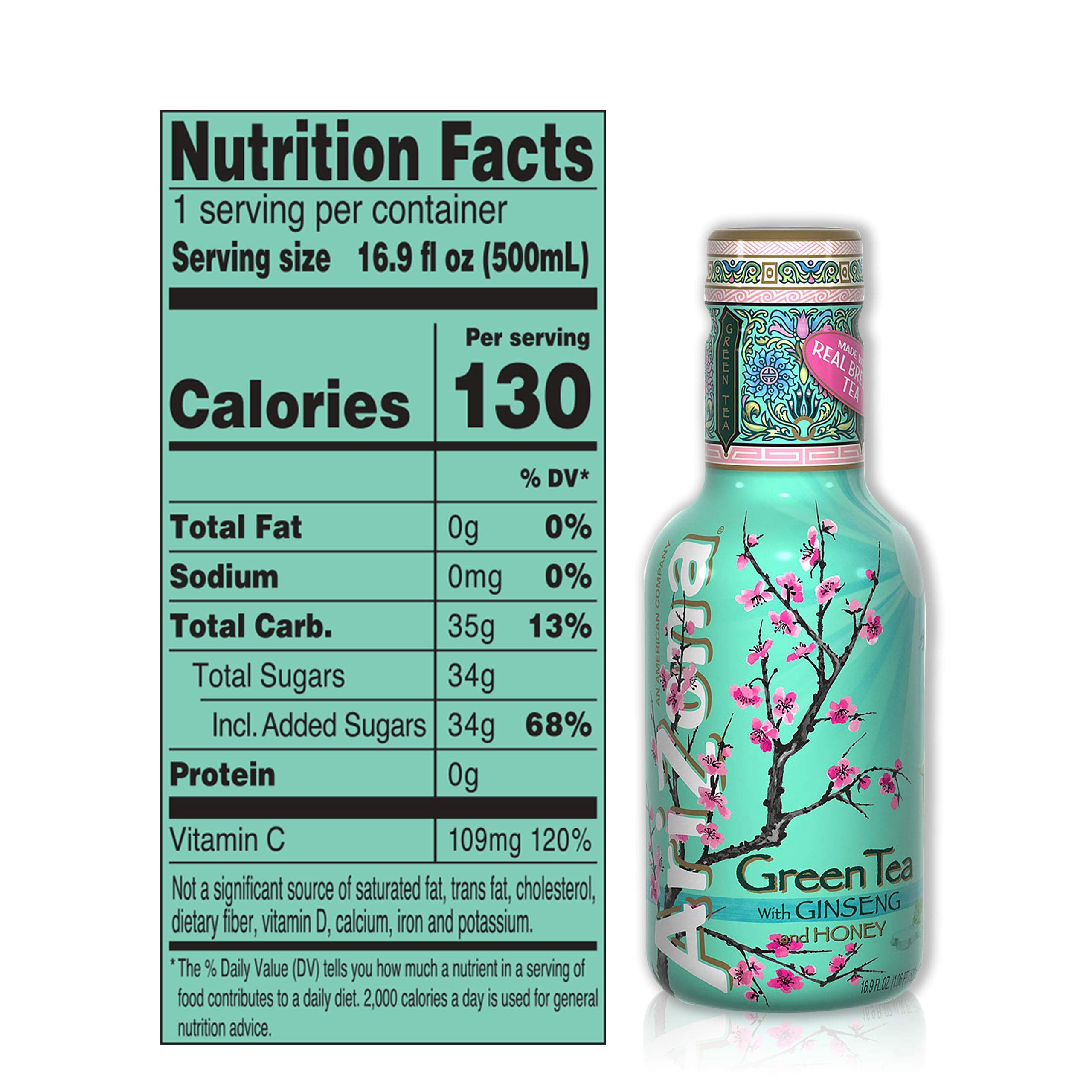 Arizona Green Tea, 16.9 Fl Oz (Pack Of 20)