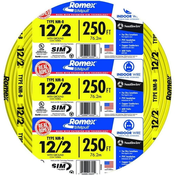 Romex 250 Ft. 12/3 Solid Purple NMW/G Electrical Wire 63947872 ...