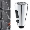 thumbnail image 2 of Allume Kitchen Faucet Head Replacement, Simple Kitchen Sink Faucet Parts, Pull Down Faucet Sprayer Head Nozzle, Centralized Spray and Injection Mode Silver, 2 of 11