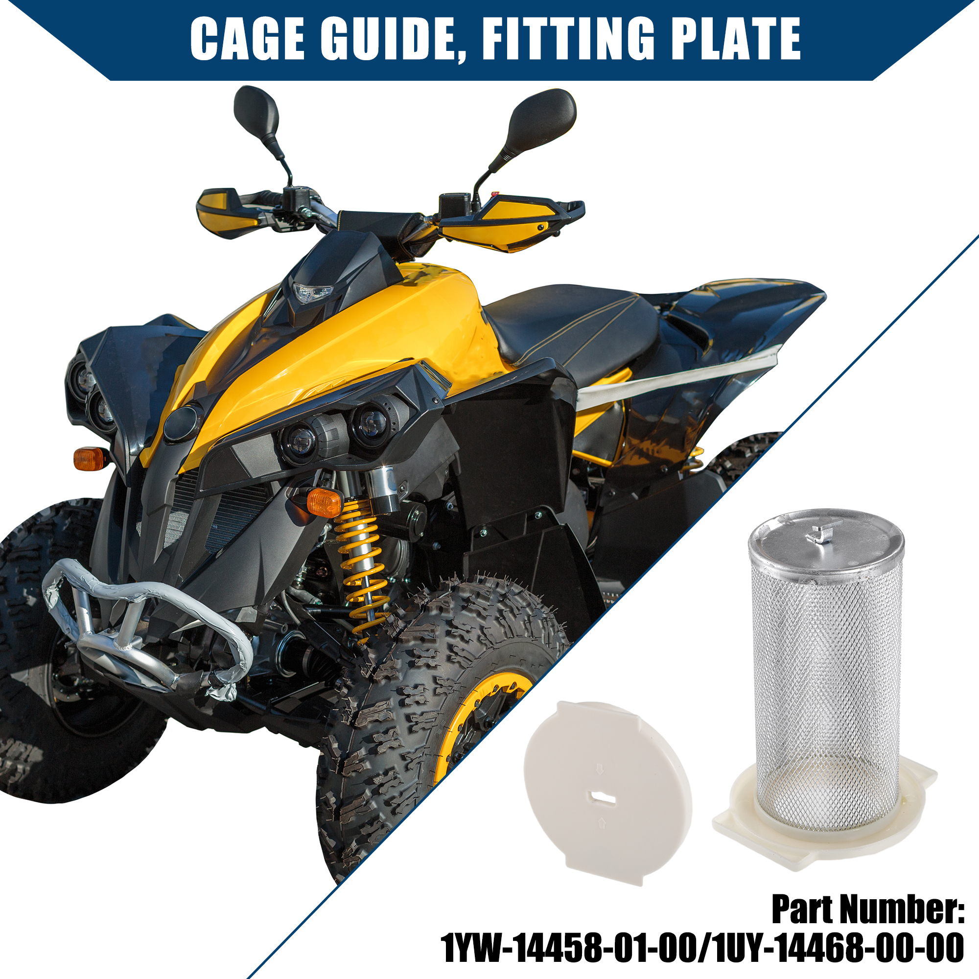 Unique Bargains Air Filter Guide End Cap for Yamaha Big Bear 350 1987-2000 Inner Plastic