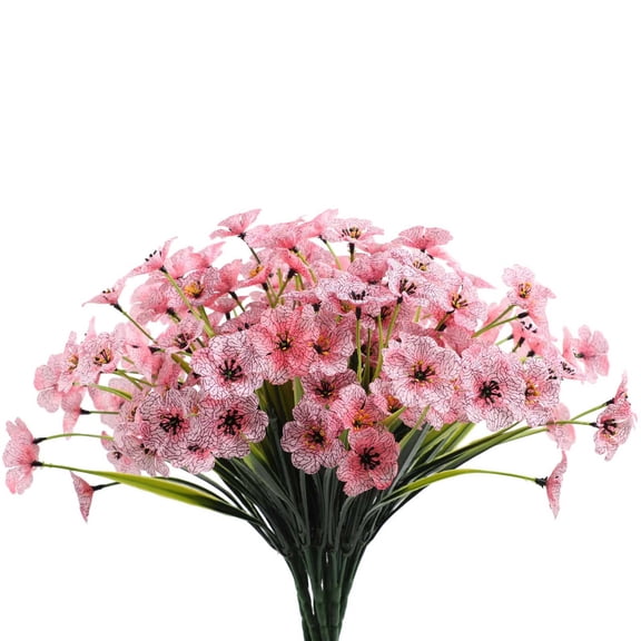 Tainini Artificial Flowers Outdoor, Artificial UV Resistant Fake Flowers, Front Porch Plants Spring Decor Bouquet