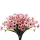 thumbnail image 2 of Flores artificiales, flores falsas, flores artificiales, juego de regalo para mujer, simulación de flores artificiales violetas, protección para exteriores, flores artificiales, decoración de jardín,, 2 of 3