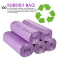 thumbnail image 3 of LAMIRO 100pcs Thicken Biodegradable Kitchen Trash Bags - Purple, 3 of 4