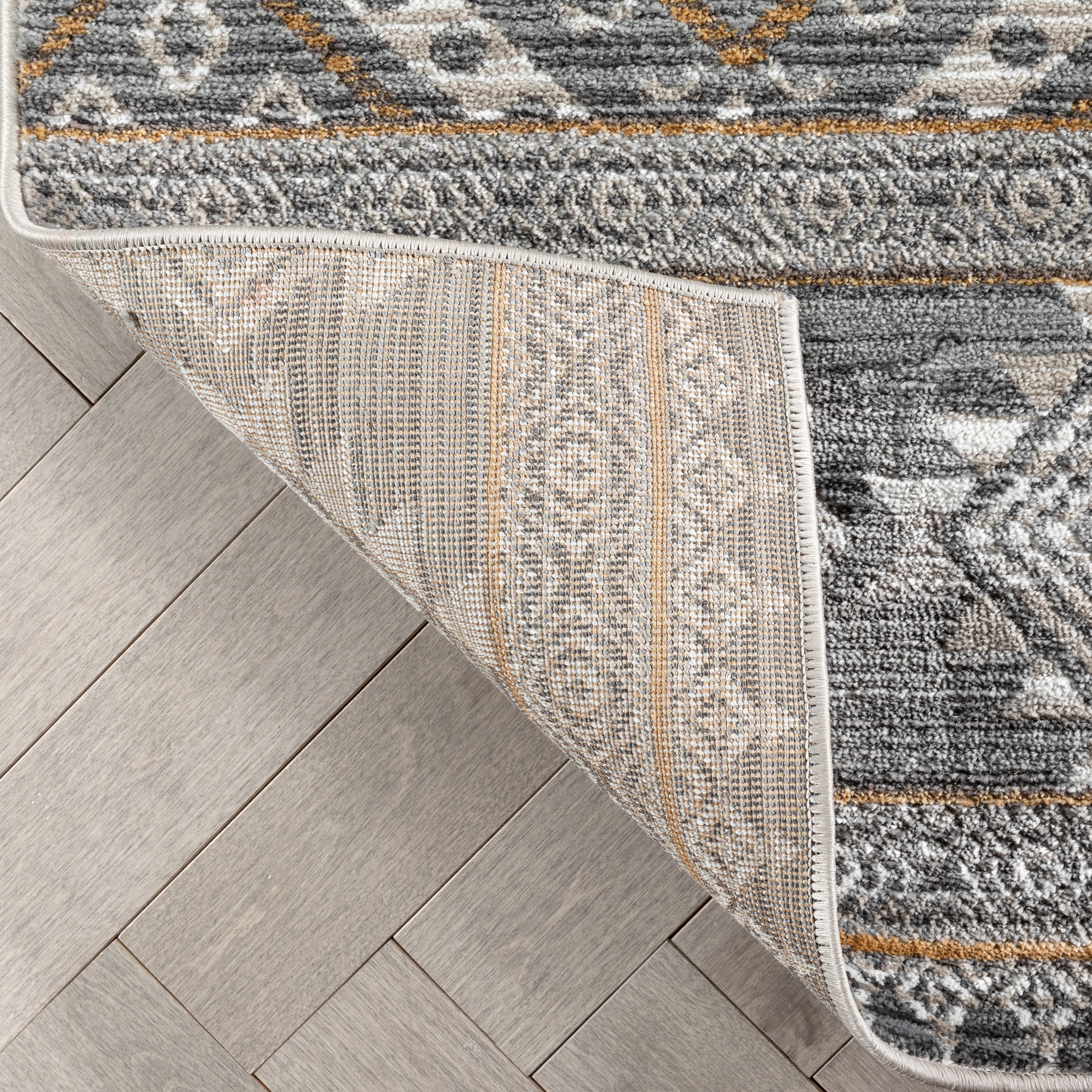 Well Woven Verity Moroccan Area Rug, 5.25' x 7.25', Eclectic Geometric Pattern, Soft, Glam Pile, Distressed Design & Modern Color Palette