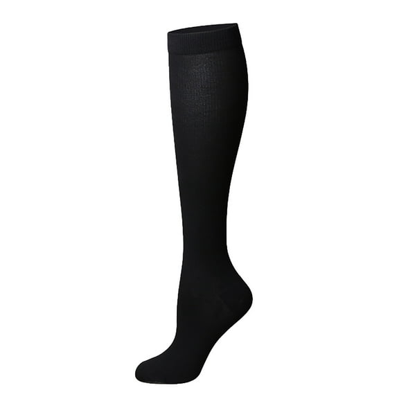 Gifts for Girlfriends Thigh High Stockings for Women Cotton Fitness Comression Opaque Extra Long Winter Warm Women's Socks Black