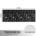 thumbnail image 5 of Kitchen Rugs Sets Of 2,Black Gothic Skull Spider Pattern Anti Fatigue Kitchen Mat Rugs Non Slip Washable,Decorative Kitchen Floor Mats for Kitchen,Sink,Laundry,17"X47", 5 of 5