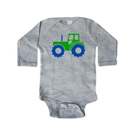 

Inktastic Cute Green Tractor Gift Baby Boy or Baby Girl Long Sleeve Bodysuit