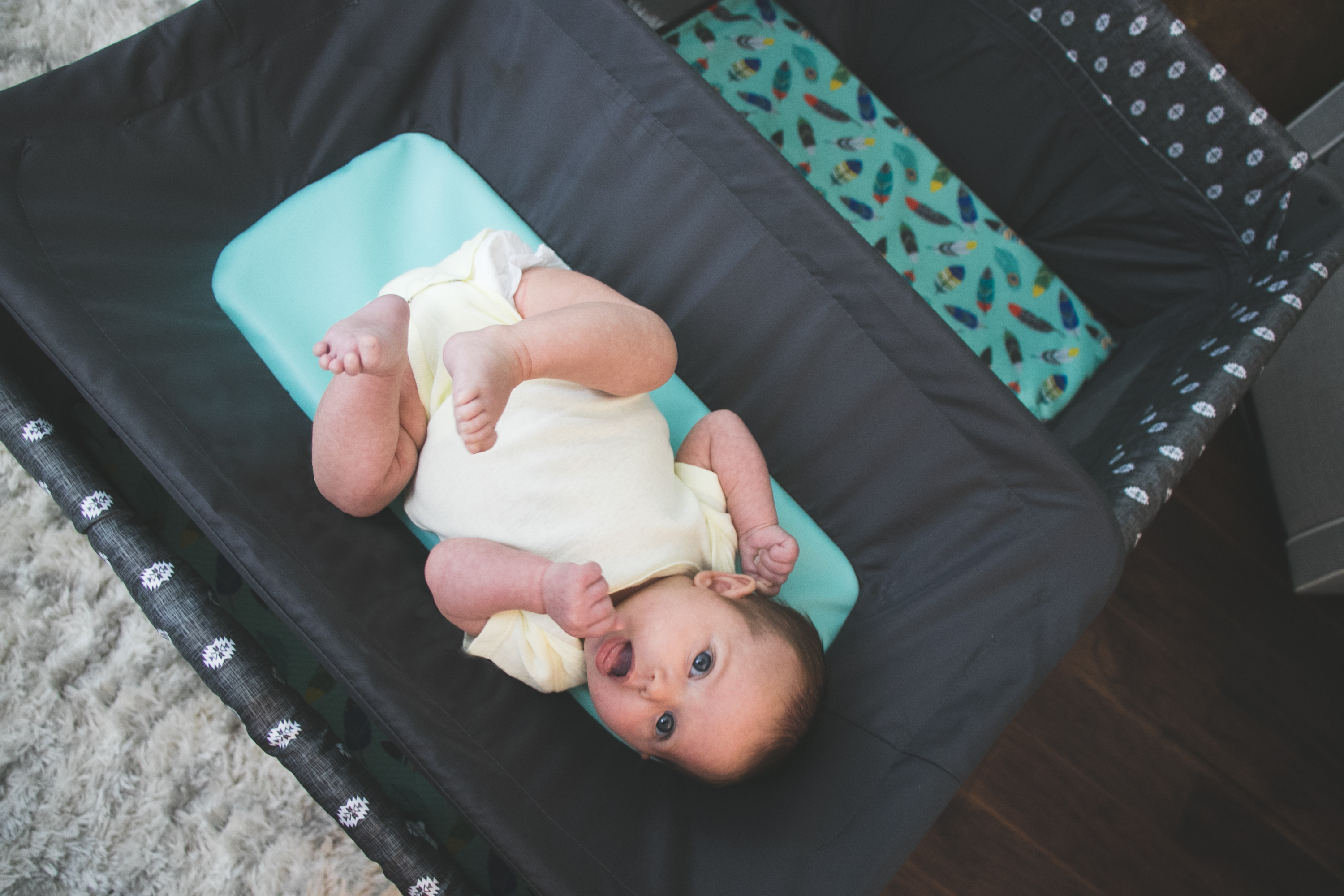 Babideal Blossom II Playard with Bassinet and Changer, Feather Boho - image 3 of 10
