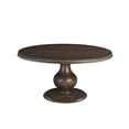 thumbnail image 2 of Taran Designs Lawrence 60" Round Solid Wood Pedestal Dining Table in Dark Brown, 2 of 6