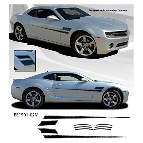 Chevrolet Camaro 09 To 13 Gloss Black Shakedown Vinyl Graphics Kit Walmart Com Walmart Com
