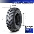 thumbnail image 4 of One ATV Mud Tires 22x7-11 22X7X11 6PR for Honda Recon 250 Suzuki Ozark 250, 4 of 9