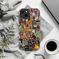 thumbnail image 5 of Urban Graffiti Art Phone Case, Basquiat Art iPhone Case, Bold Abstract Street Style iPhone Cover, Colorful Expressionist Protective Case for iPhone 16 15 14 13 12 11 Plus Pro Max Mini, 5 of 6
