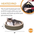 thumbnail image 3 of K&H Pet Products Thermo-Kitty Indoor Heated Cuddle Up Pet Bed Mocha 16 Inches, 3 of 10