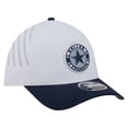 thumbnail image 3 of Men's New Era White/Navy Dallas Cowboys Patch 39THIRTY A-Frame M-Crown Perforated Flex Hat, 3 of 5