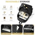 thumbnail image 5 of Basic Backpack for High School Women Men, Simple Bookbag Lightweight Casual Daypack College Backpack Waterproof School Bag Carry on Laptop Backpack Daily Rucksack Black, 5 of 9