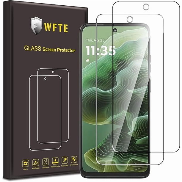 Chenchen 2-Pack for Motorola Moto G35 5G Screen Protector,Anti-Drop & Anti-Scratch Protection Film,Bubble-Free,HD Clear,Dust-Free Premium Premium Tempered Glass For Motorola G35,Case-Friendly