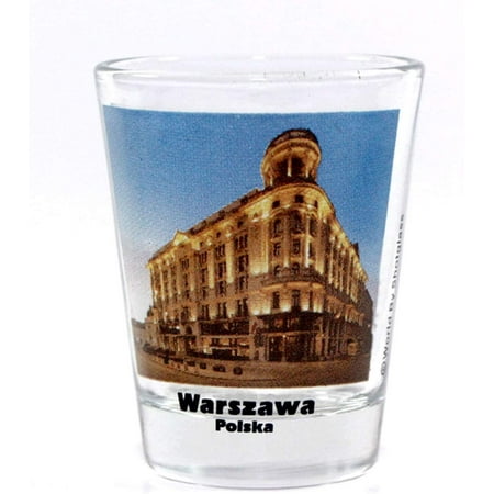 

Warsaw Poland City Landmarks Color Photo Shot Glass