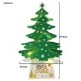 thumbnail image 2 of Adornos navideños Mini tarjeta de Navidad para escritorio Adorno Árbol de Navidad brillante con juego de luces, 2 of 5